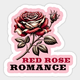 Red rose Sticker